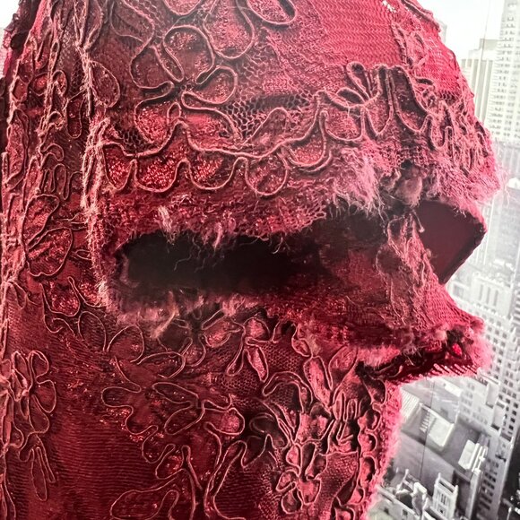 Caterina Collection Red Lace Embellished Gown - Picture 10 of 10